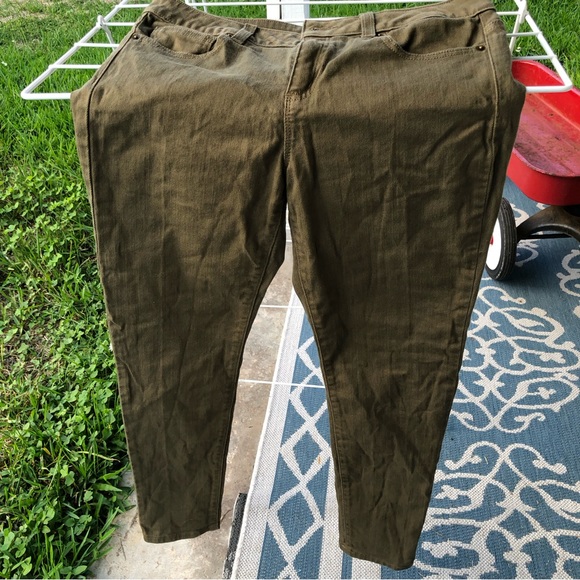 Michael Kors Women's skinny jeans Smoky Olive size 4 - Picture 2 of 8